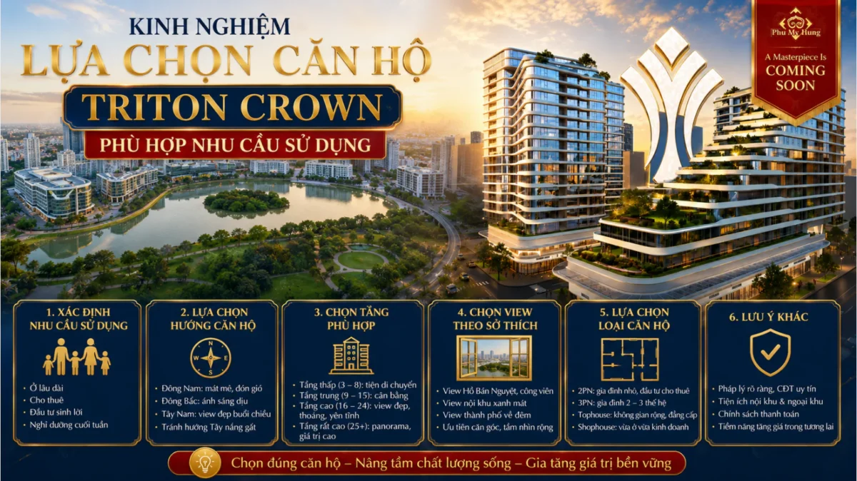 Kinh nghiệm lựa chọn căn hộ Triton Crown phù hợp nhu cầu sử dụng 6 Kinh nghiệm lựa chọn căn hộ Triton Crown phù hợp nhu cầu sử dụng